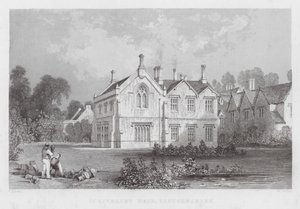 Scrivelsby Hall, Lincolnshire (grawerowanie) autorstwa Thomas (after) Allom
