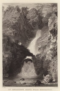 Kieve św Knighton koło Boscastle (grawerowanie) autorstwa Thomas (after) Allom