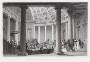 New County Hall, Chester (grawerowanie) autorstwa Thomas (after) Allom