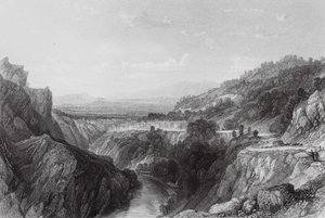Thiers, Puy-de-Dome (rycina) autorstwa Thomas (after) Allom