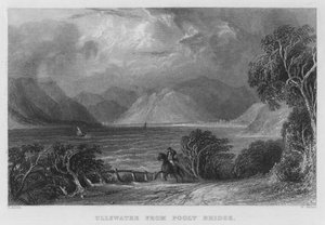 Ullswater z Pooley Bridge (rycina) autorstwa Thomas (after) Allom
