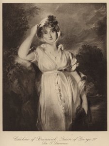 Caroline of Brunswick, królowa króla Jerzego IV (grafika)