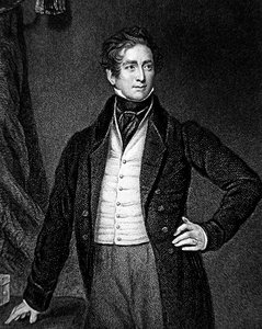 Sir Robert Peel (1788-1850), grawerowany przez J.Cochrana (grafika)