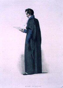 Eton Scholar, z „Historii Eton College”, część „Historii kolegiów”, ryt. J. Agar, wyd. przez R. Ackermanna