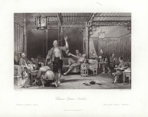 Chińscy palacze opium autorstwa Thomas Allom