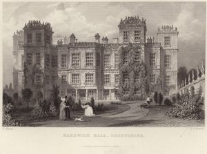 Hardwick Hall w Derbyshire autorstwa Thomas Allom