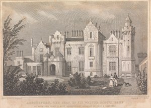 Abbotsford, a sede de Sir Walter Scott Bart; página - (Volume Um)polonês autorstwa Thomas Barber