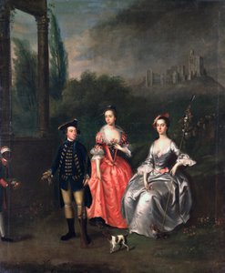 Portret kapitana Fenwicka, jego żony Isabelli Orde i jego siostry Ann, c.1746