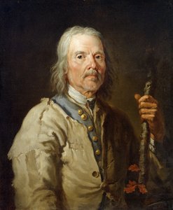 Mężczyzna trzymający laskę, ok. 1800 (olej na płótnie)