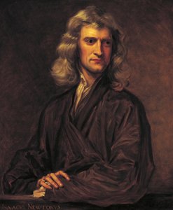 Portret Isaaca Newtona, według oryginału autorstwa Sir Godfreya Knellera z 1689 r. autorstwa Thomas Barlow