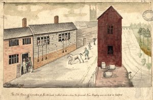 House of Correction, Manchester, 1819 (pióro i atrament i toaleta na papierze)