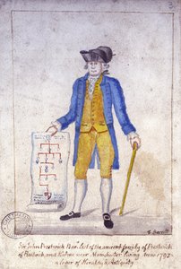 Sir John Prestwich, ok. 1793 (pióro i tusz oraz wc na papierze)