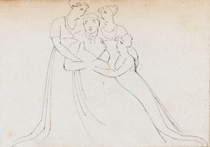 Siostrzenice Nelsona - panna Bolton i Charlotte Nelson, później Lady Hood autorstwa Thomas Baxter