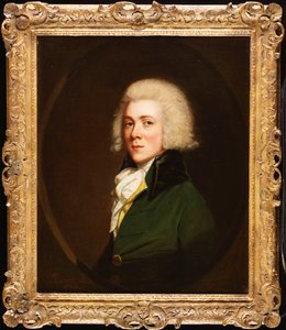 Portret Reginalda Pearcha, połowa długości, w zielonej marynarce i białej kolbie, 1788
