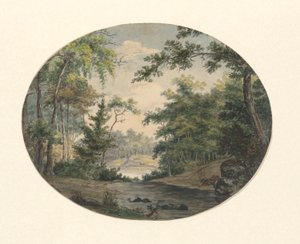 Krajobraz leśny autorstwa Thomas Birch