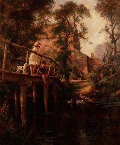 Młody rybak autorstwa Thomas Blacklock