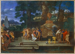 Aleksander przed grobem Achillesa - Aleksander przed grobem Achillesa ... autorstwa Thomas Blanchet