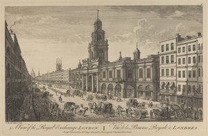Widok na Royal Exchange Londyn, 1751