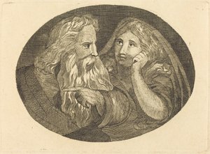Lear i Cordelia autorstwa Thomas Butts, Jr. after William Blake