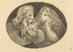 Lear i Cordelia autorstwa Thomas Butts, Jr. after William Blake
