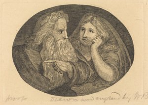 Lear i Cordelia autorstwa Thomas Butts, Jr. after William Blake