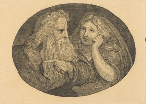 Lear i Cordelia autorstwa Thomas Butts, Jr. after William Blake