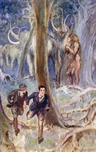 Ilustracja do Podróży do wnętrza Ziemi Julesa Verne