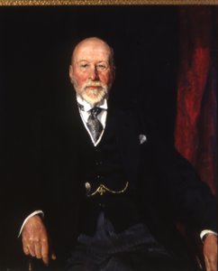 Portret Sir Williama Nicholsona, ok. 1935-36 (olej na płótnie) autorstwa Thomas Cantrell Dugdale