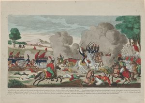 Bitwa pod Friedlandem. Szarża rosyjskiej gwardii leibskiej w dniu 14 czerwca 1807, 1808 autorstwa Thomas Charles Naudet