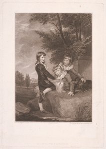 Thomas Philip trzeci Lord Grantham, później Earl De Grey, wraz z braćmi, Frederickiem Johnem i Philipem
