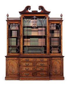 Regał biblioteczny sekretarza Jerzego III, ok. 1765 r.