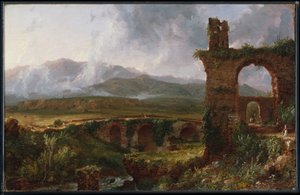 Widok w pobliżu Tivoli (poranek) autorstwa Thomas Cole