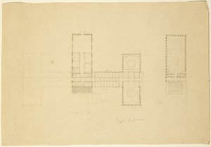 Wielki plan Domu Stanowego w Ohio, ok. 1838 r. autorstwa Thomas Cole
