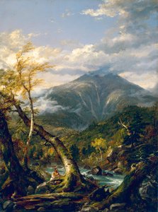 Góra Marcy z Opalescent River autorstwa Thomas Cole