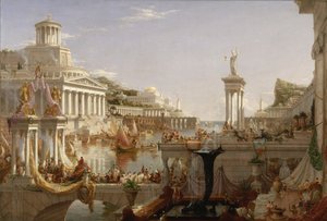 The Course of Empire: The Consumation of the Empire, c.1835-36 (olej na płótnie) autorstwa Thomas Cole