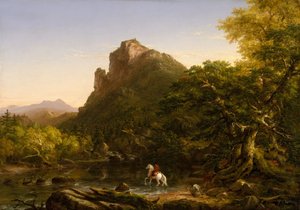 Górski bród, 1846. autorstwa Thomas Cole