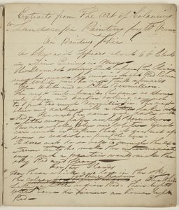 Bez tytułu ("Fragmenty sztuki kolorowania"), ok. 1825 (pióro i tusz na papierze) autorstwa Thomas Cole