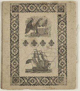 Bez tytułu ("Fragmenty sztuki kolorowania"), ok. 1825 (pióro i tusz na papierze) autorstwa Thomas Cole