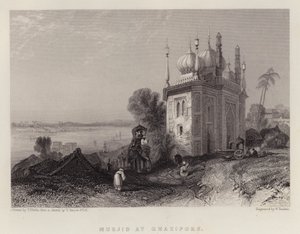 Masjid Et Gazipur (czarny lito) autorstwa Thomas Colman Dibdin