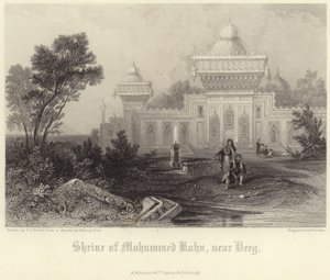 Sanktuarium Mohammeda Khana autorstwa Thomas Colman Dibdin