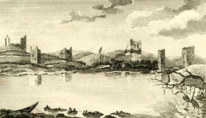 N. Widok ruin Clomines, hrabstwo Wexford, 1791. autorstwa Thomas Cook
