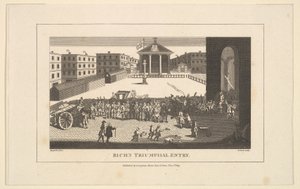 Richs Glory, czyli Jego triumfalne wejście do Covent Garden, grudzień 1732, 1 listopada 1809. autorstwa Thomas Cook