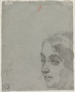Głowa kobiety (verso) autorstwa Thomas Couture