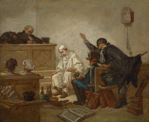 Pierrot w sądzie karnym autorstwa Thomas Couture