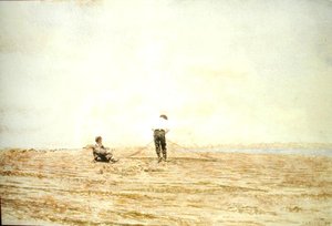 Naprawianie sieci autorstwa Thomas Cowperthwait Eakins