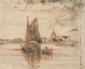 Żaglówka Becalmed autorstwa Thomas Creswick
