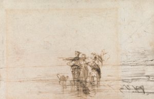 Krewetki na brzegu autorstwa Thomas Creswick
