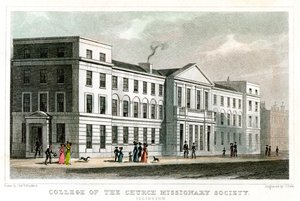 College of the Church Missionary Society, Islington, Londyn, 1827. autorstwa Thomas Dale