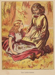 Młodsza siostra (kolorowy grawerunek) autorstwa Thomas Dalziel