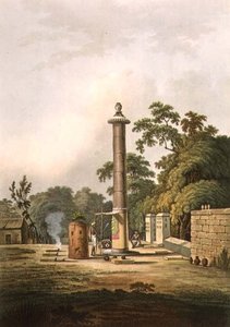 Hinduskie miejsce kultu, grawerowane przez Josepha Constantine